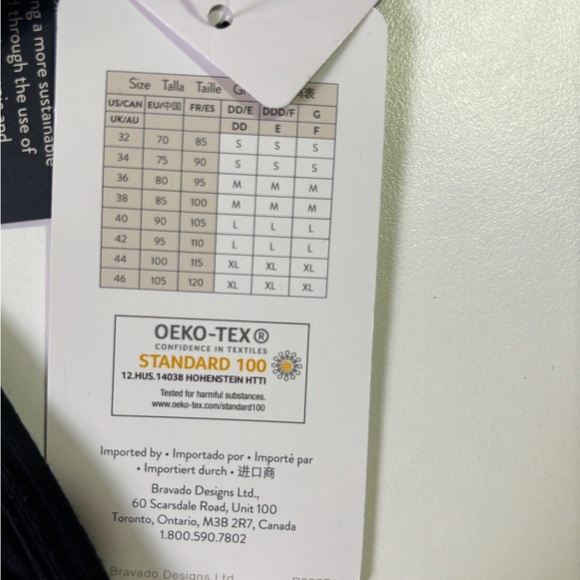 Lot of 2 NWT Bravado Designs Black Racerback Full Cup Nursing Bra S 32D-G 34D-G - Picture 3 of 10